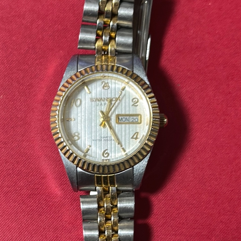 Silver and Gold Watch